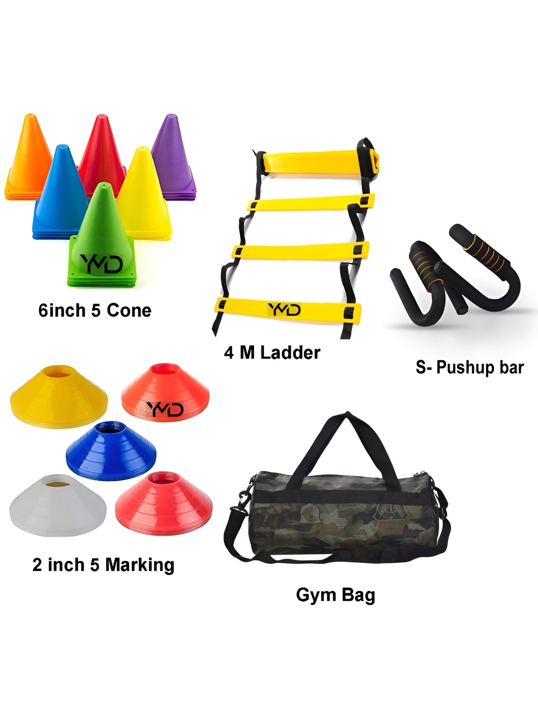 

YMD Set Of 13 Workout Accessories, Black