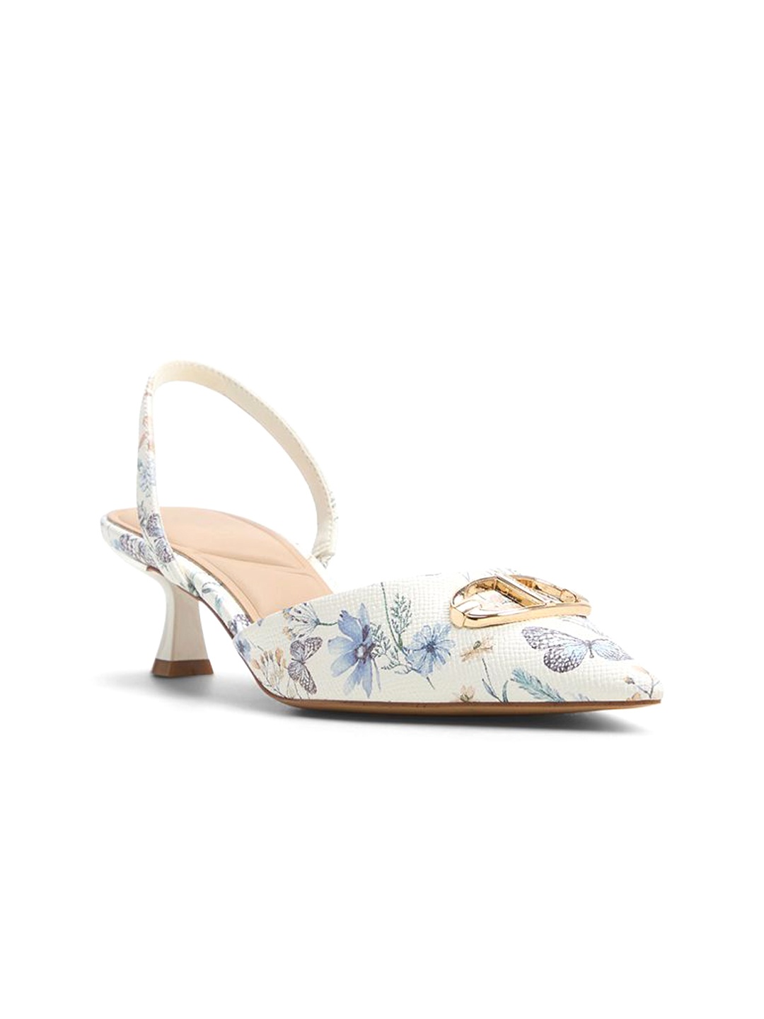 

ALDO Printed Slim Heeled Mules with Bows, Multi