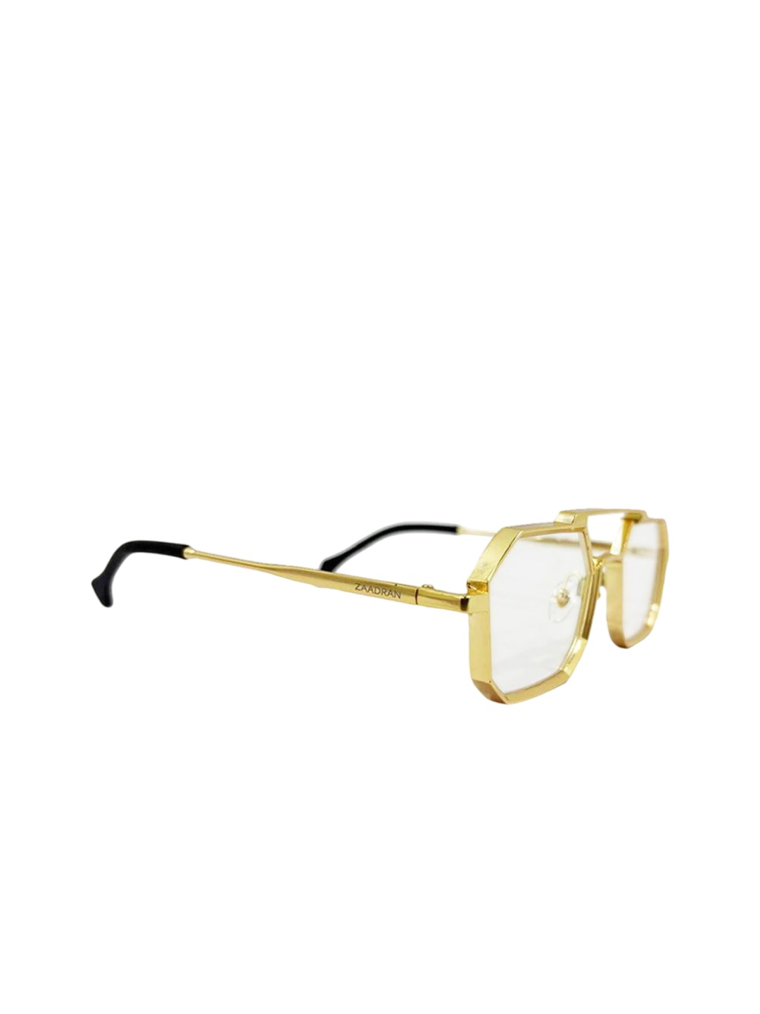 

ZAADRAN Unisex Wayfarer Sunglasses with Polarised and UV Lens METAL EYES-GOLDEN-Golden, Gold