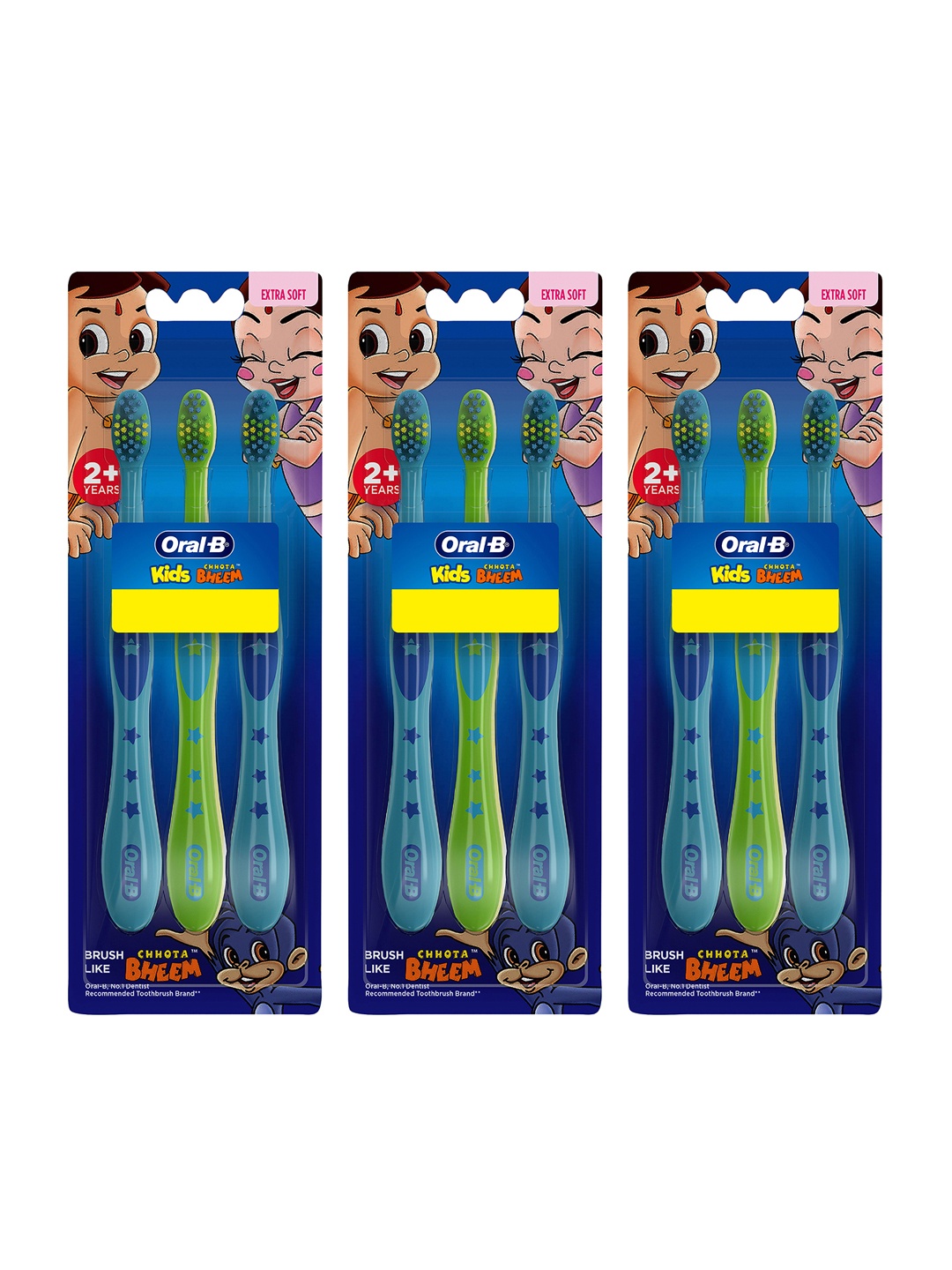 

Oral - B 9 Pcs Chota Bheem Extra Soft Bristles Kids Toothbrush, Multi