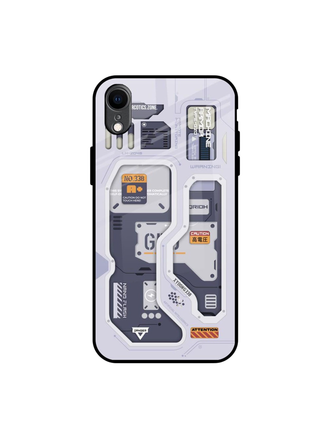 

QRIOH Typography Printed iPhone XR Back Case Mobile Accessories, Grey