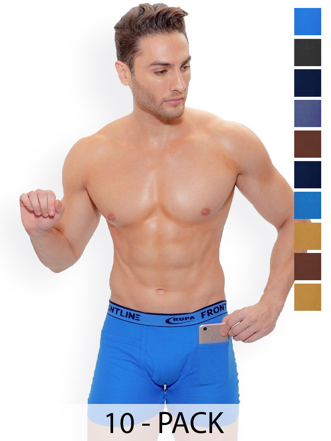 

Rupa Pack Of 10 Assorted Cotton Trunks Frontline-DCIP-(OP)-10--100