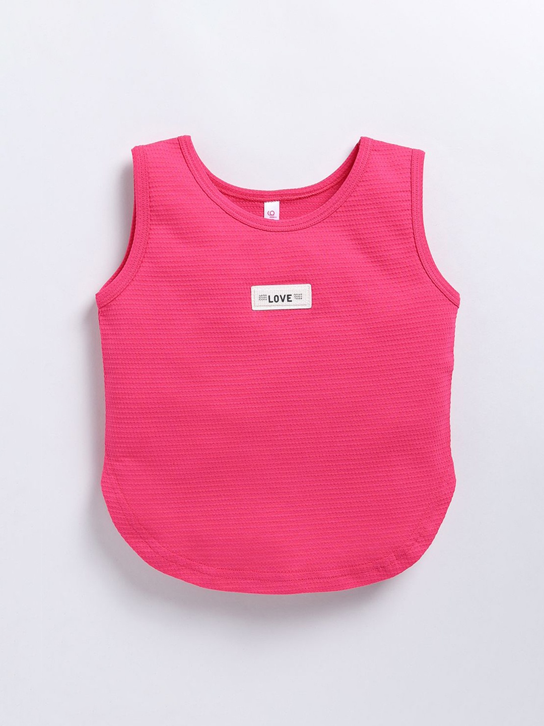 

Ginie Girls Round Neck Breathable Vest, Pink
