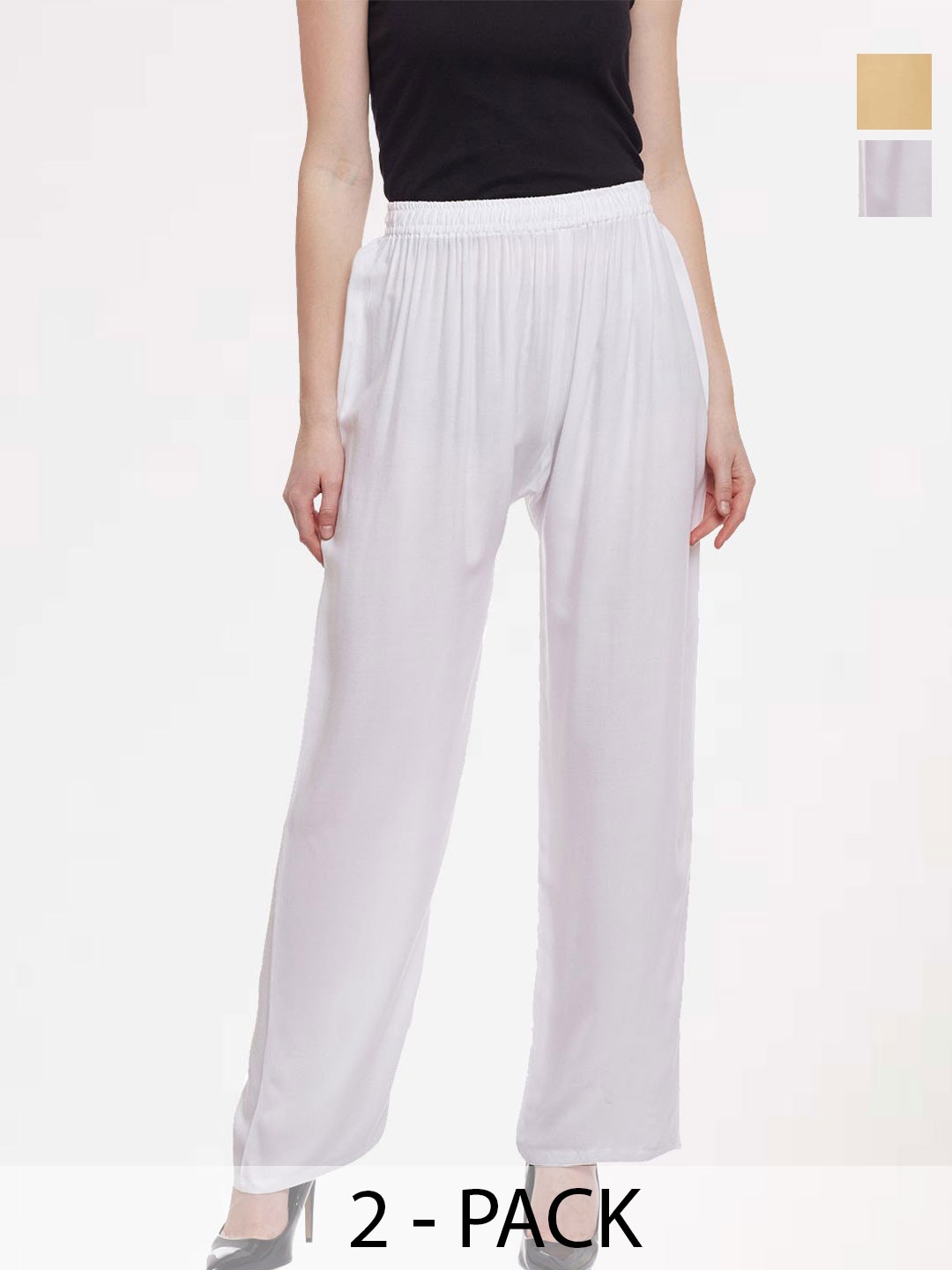 

Castle Lifestyle Women 2 Palazzos, Beige