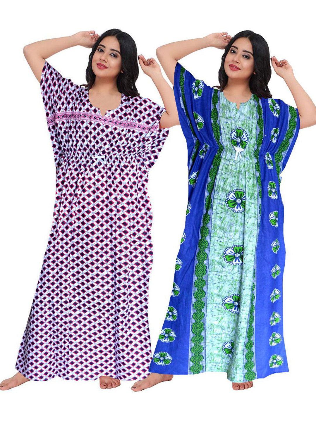 

PR PINK ROYAL Printed Maxi Nightdress