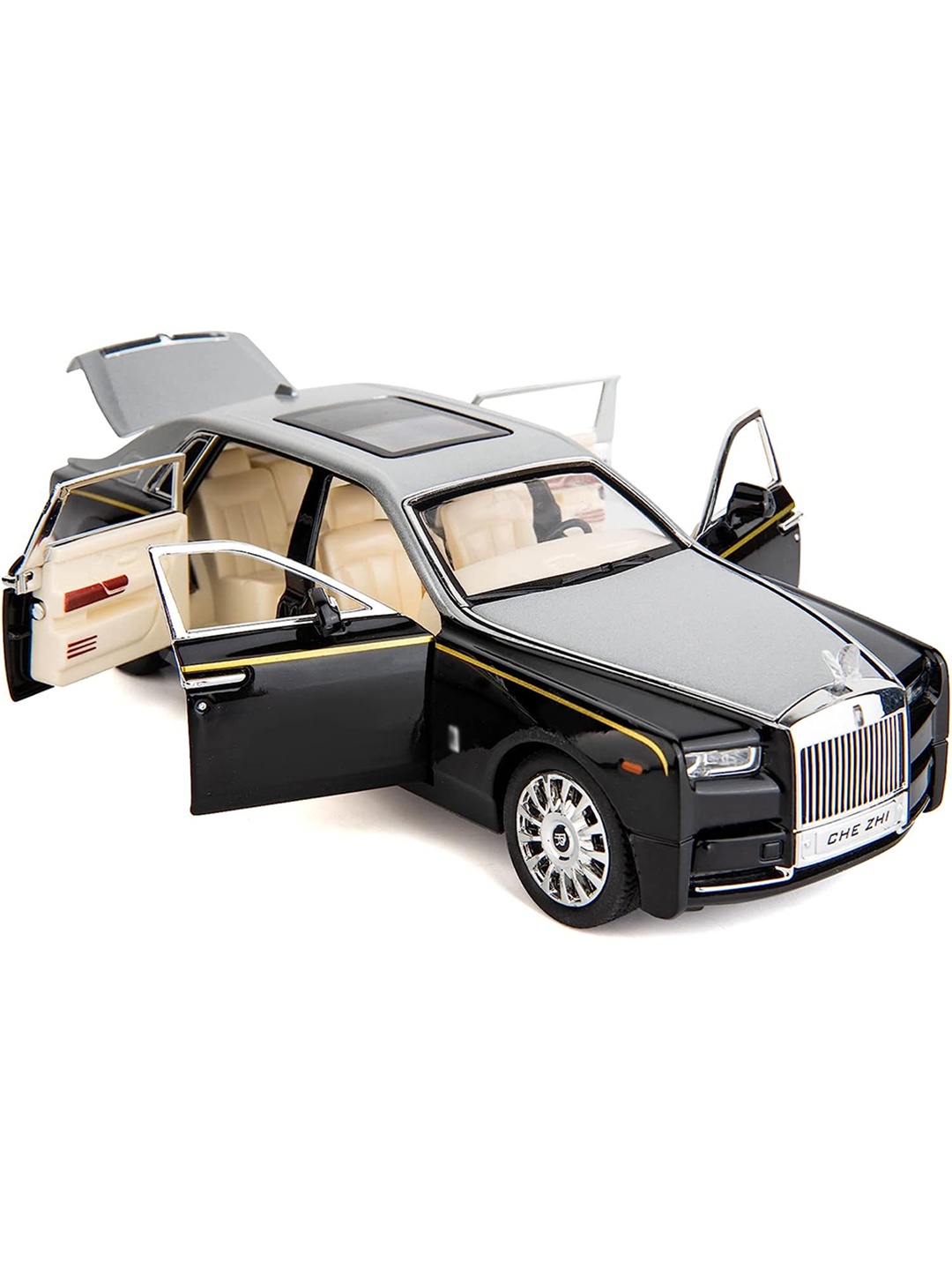 

UKAXA Kids Lead-Free Openable Door Toy Vehicle, Black
