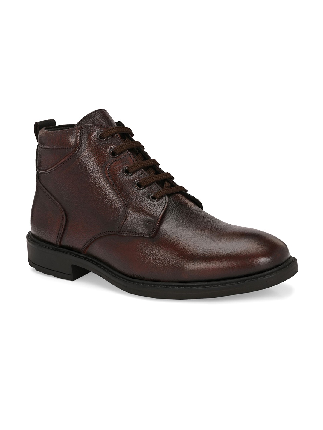 

AfroJack Men Heeled Leather Boots, Brown