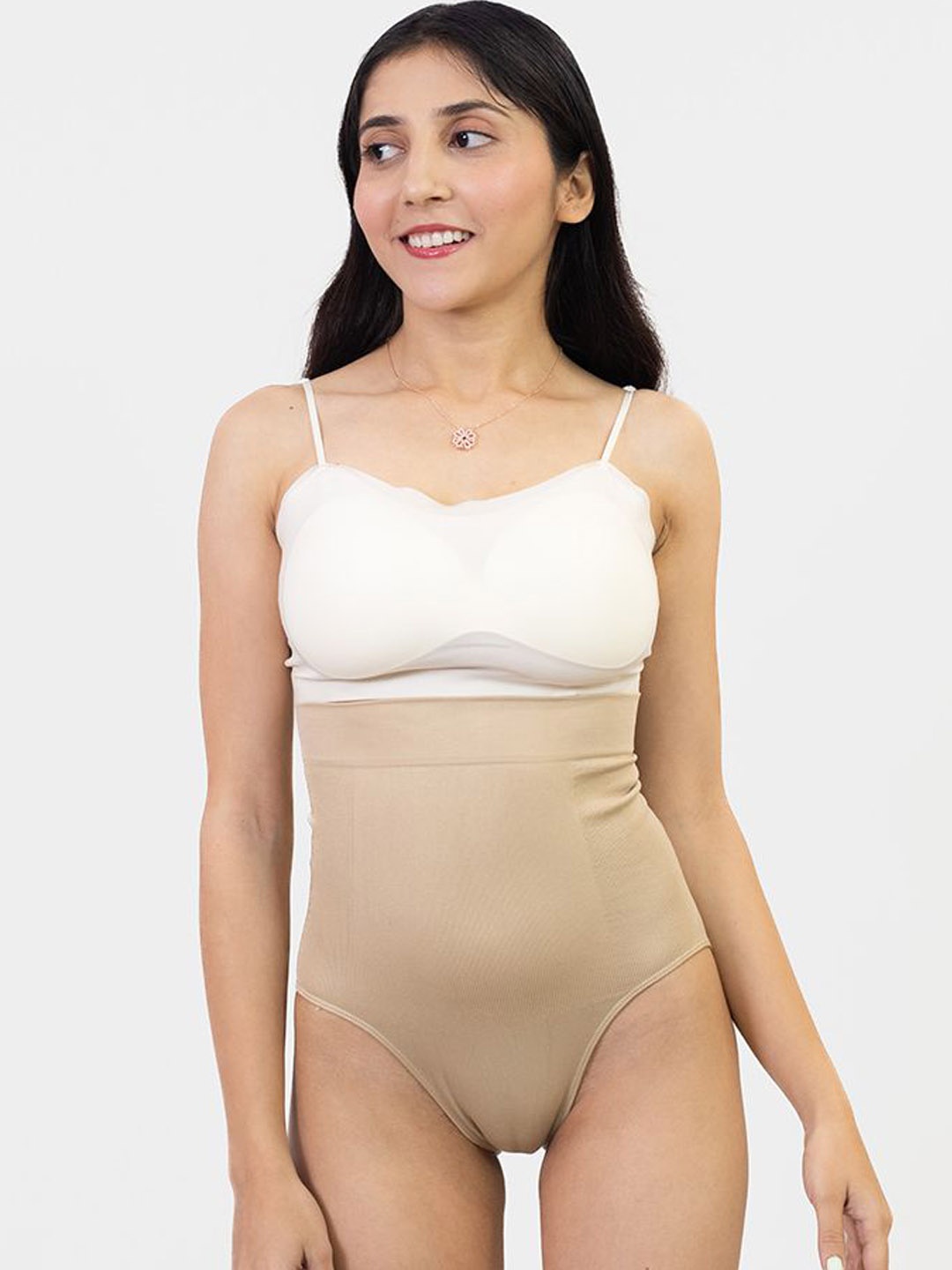 

Shapercult Women Cotton High Waisted Shaper Panty, Beige