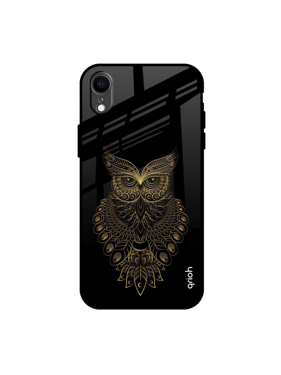 

QRIOH Quirky Printed iPhone XR Back Case Mobile Accessories, Black