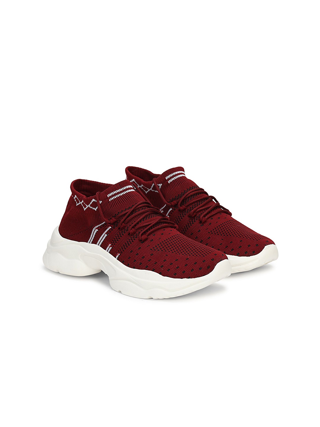 

KRAASA Women Mesh Running Shoes, Maroon