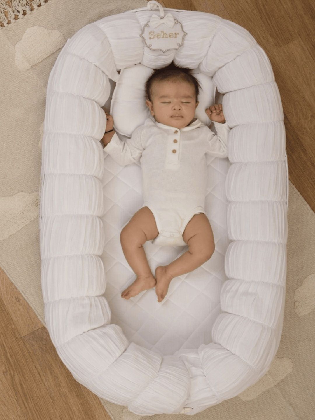 

Baby Jalebi Kids Sleep Cloud Baby Nest Bed, White