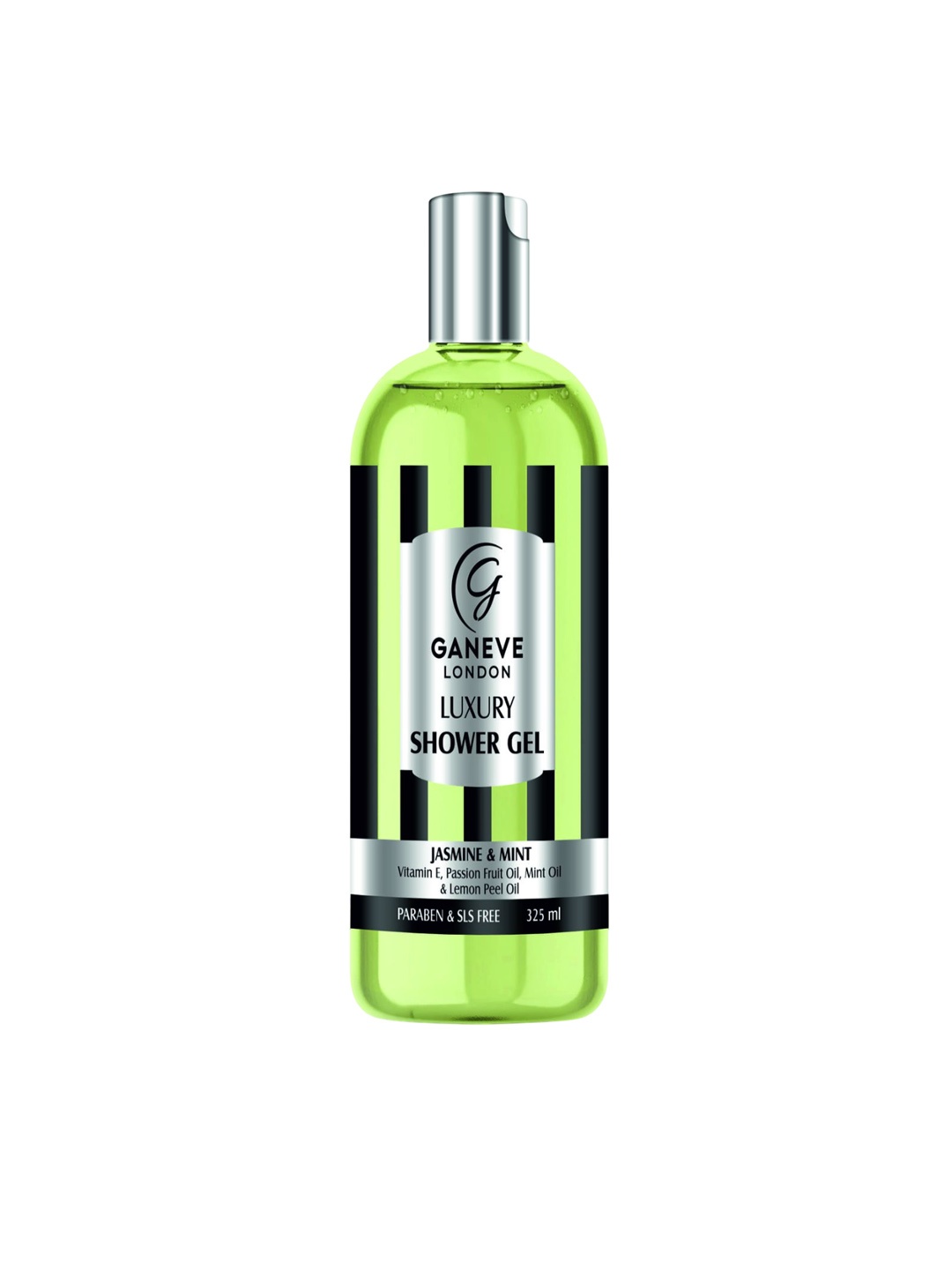 

Ganeve London Luxury Shower Gel With Jasmine & Mint For Anti-Ageing - 325 ml, Green