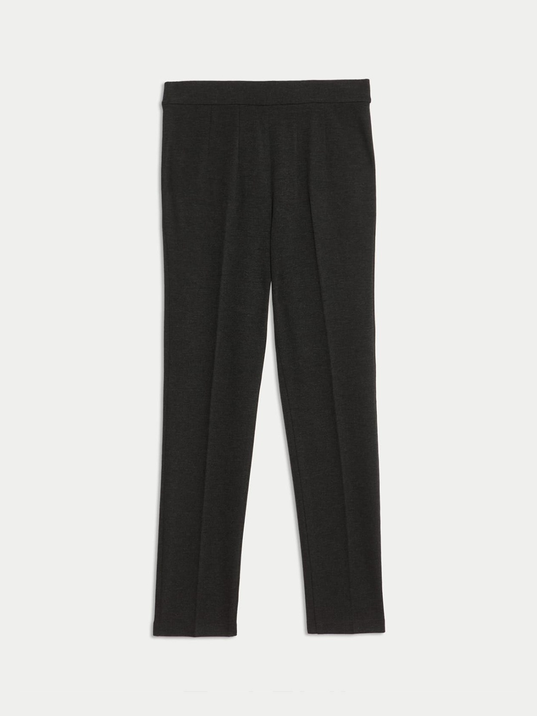 

Marks & Spencer Women Slim Fit High-Rise Trousers, Charcoal