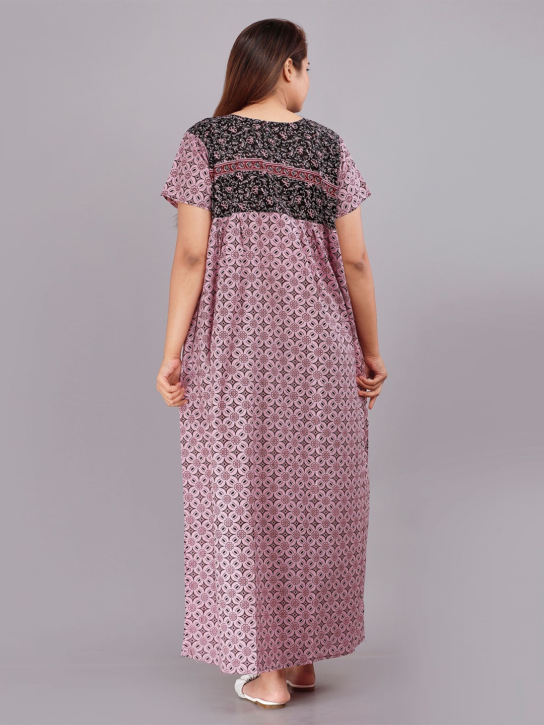 

PR PINK ROYAL Printed Maxi Nightdress