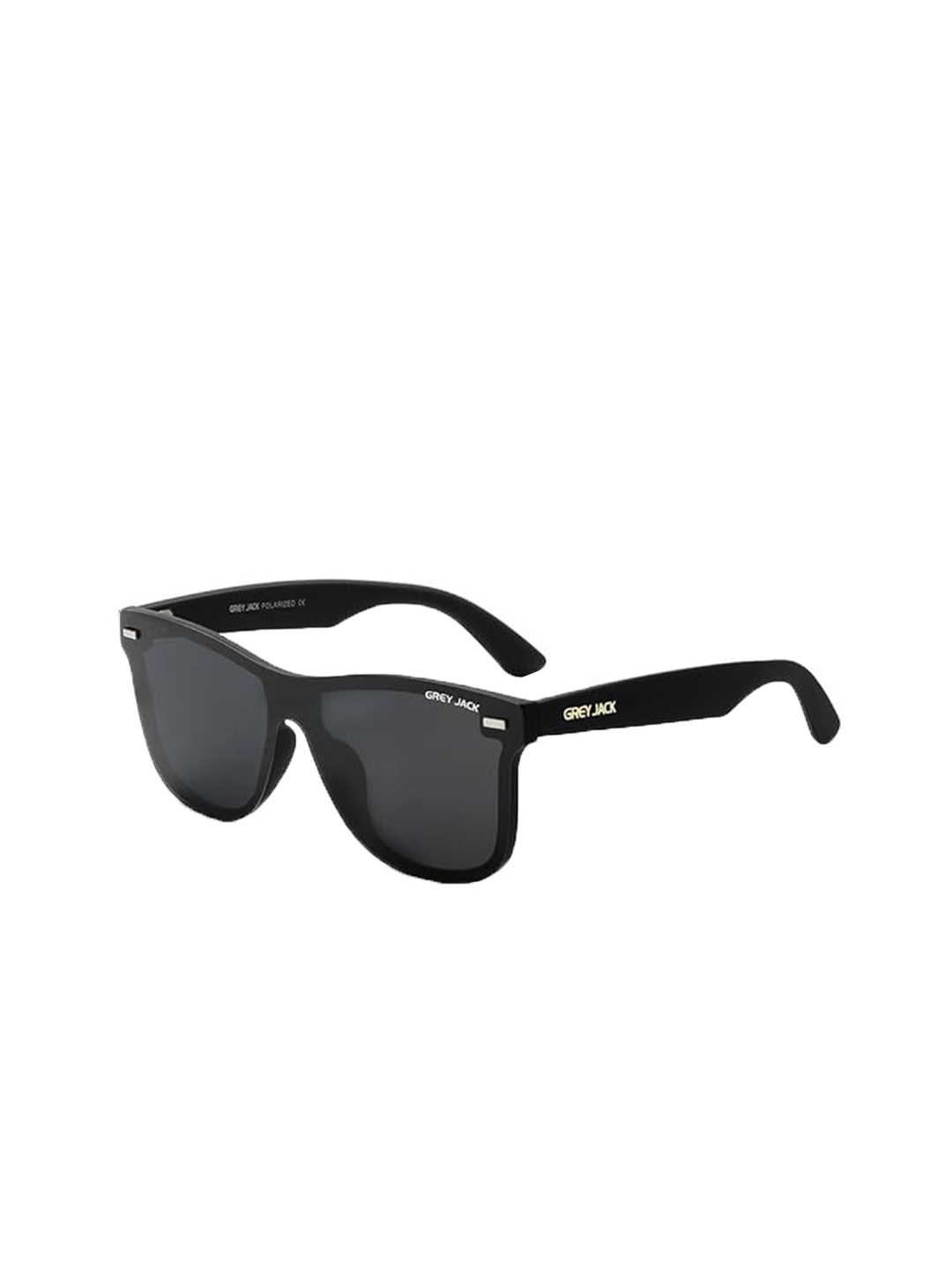 

GREY JACK Unisex Wayfarer Sunglasses with Polarised Lens 650 C1, Black