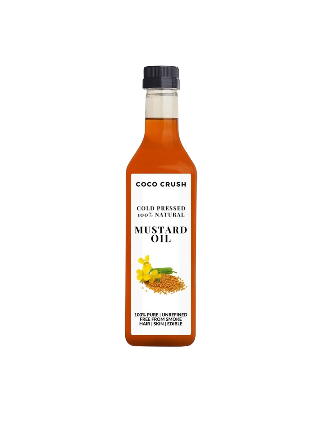 

Coco Crush Cold Pressed & 100% Natural Mustard Oil - 500 ml, Yellow