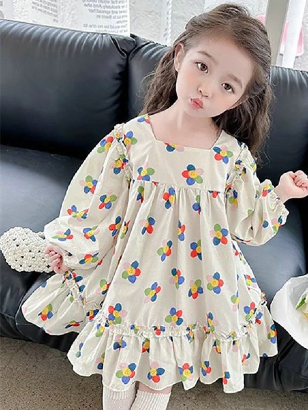 

StyleCast x Revolte Girls Floral Print A-Line Dress, White