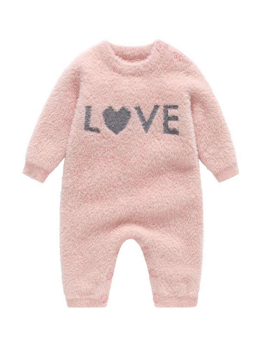 

StyleCast x Revolte Girls Printed Round Neck Rompers, Pink