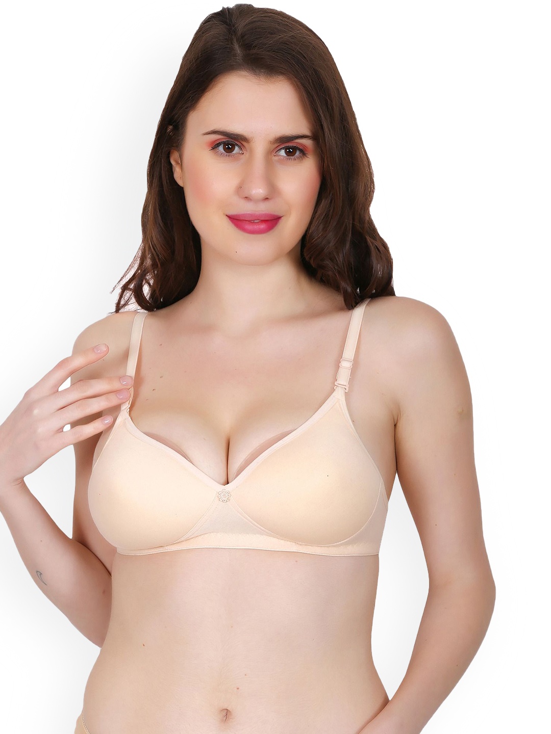 

Fihana Padded With Adjustable Straps Lingerie Set HINA-PAD-BEIGE-30B