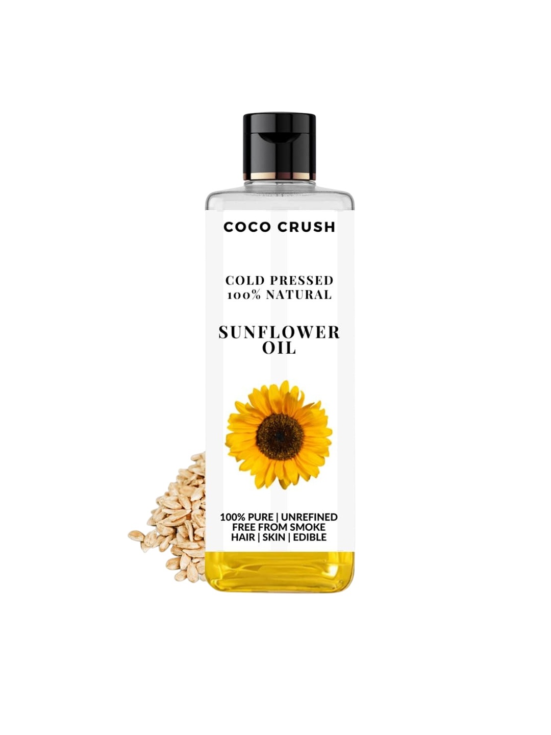 

Coco Crush Cold Pressed & 100% Natural Sunflower Oil - 100 ml, Yellow