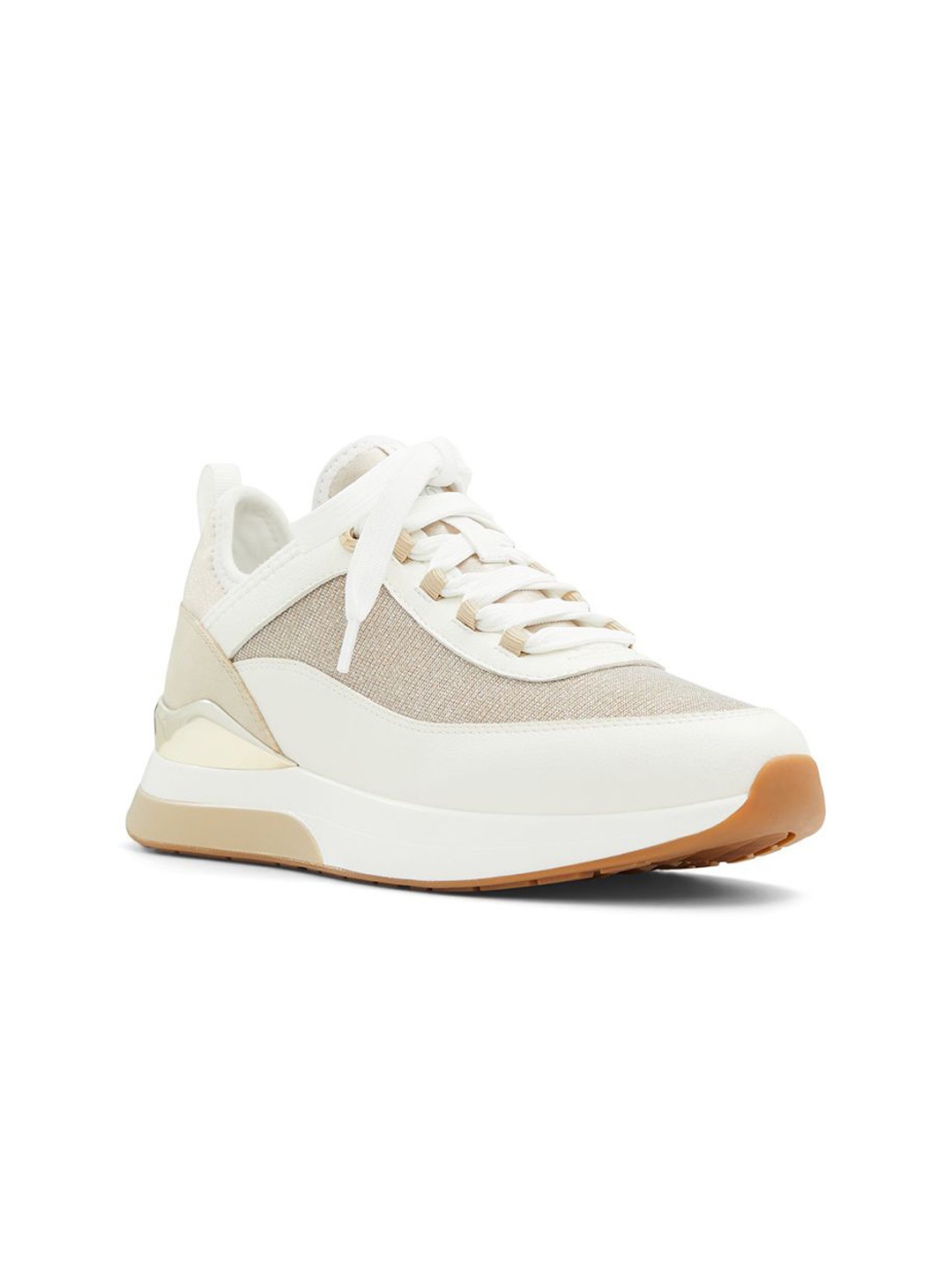 

ALDO QUILTYN-IN741 Women Colourblocked Round Toe Sneakers, White