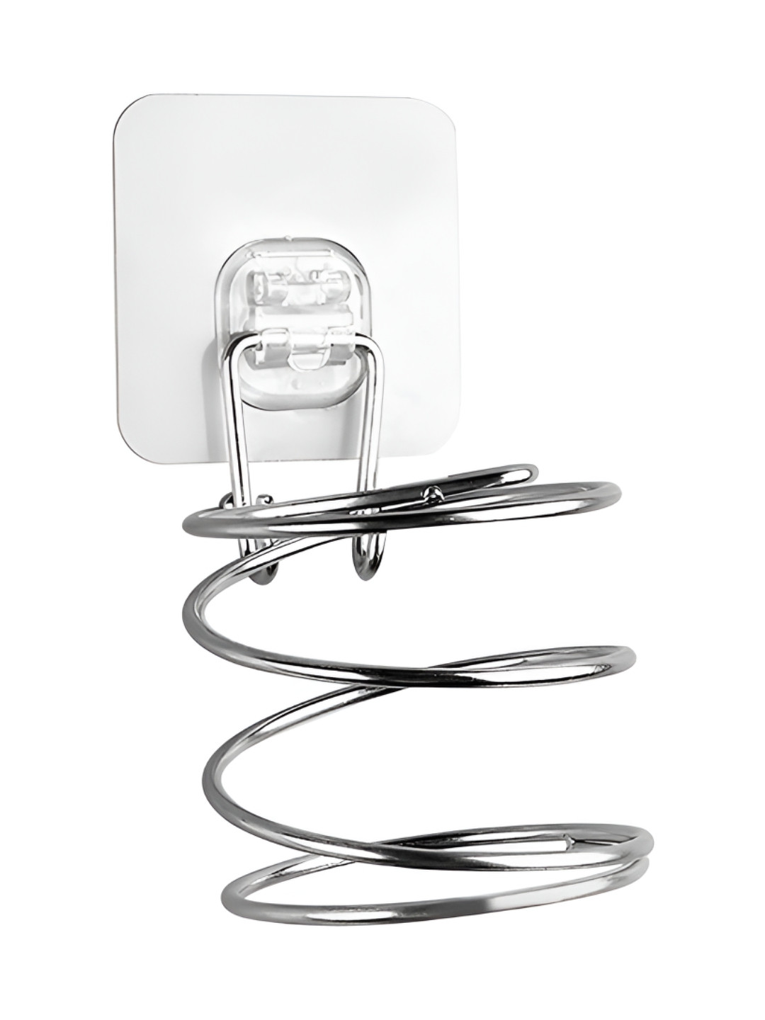 

HOKIPO Magic Sticker Series SS Compact Hair Dryer Holder-Model - AR3154, Silver