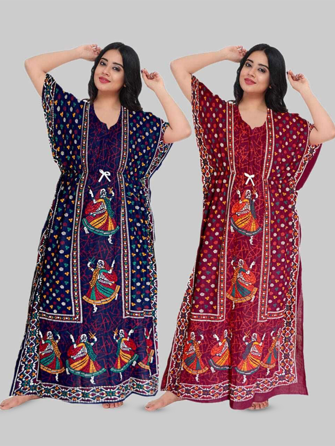 

PR PINK ROYAL Printed Maxi Nightdress, Blue