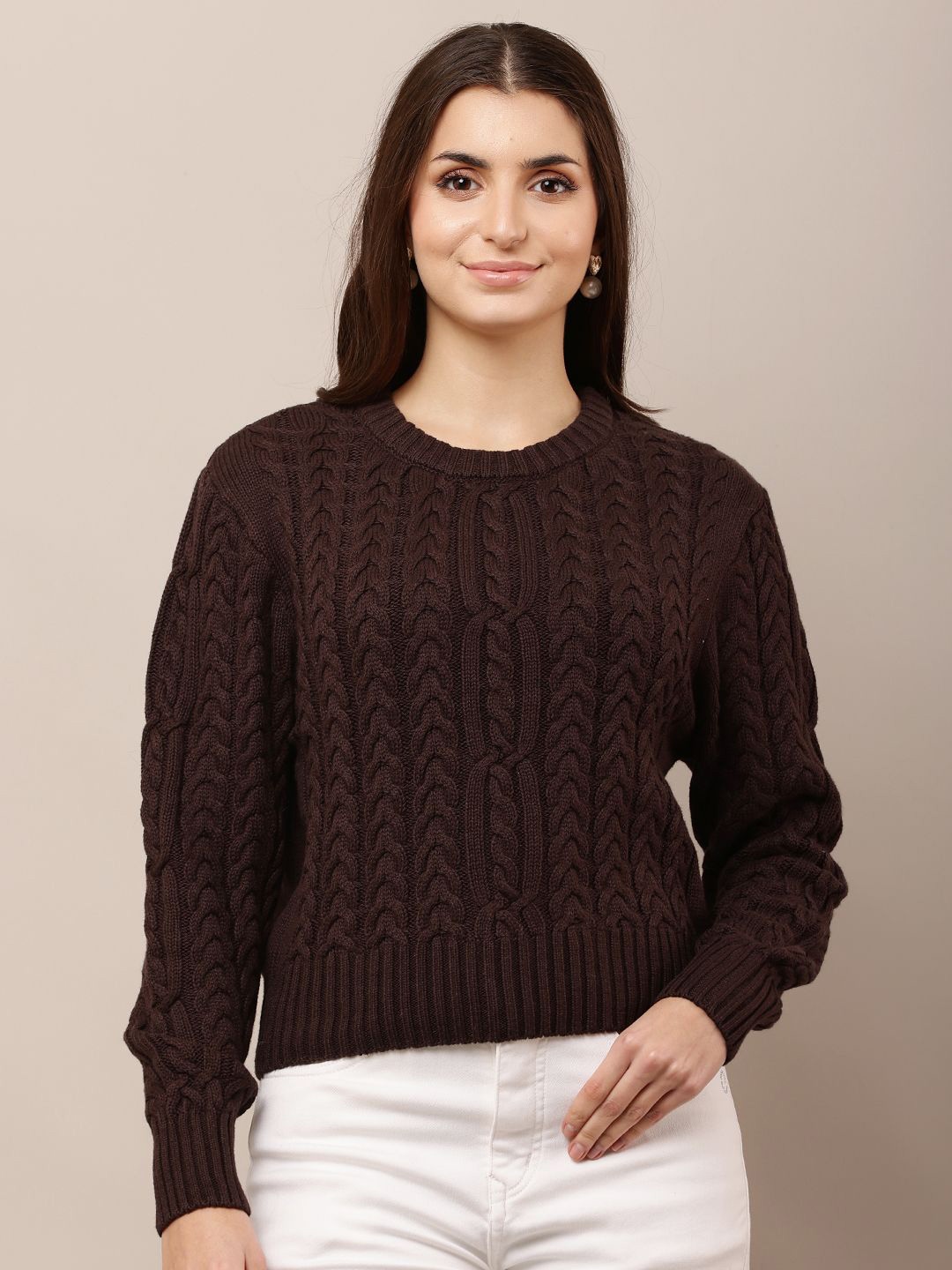 

NoBarr Women Pullover, Brown