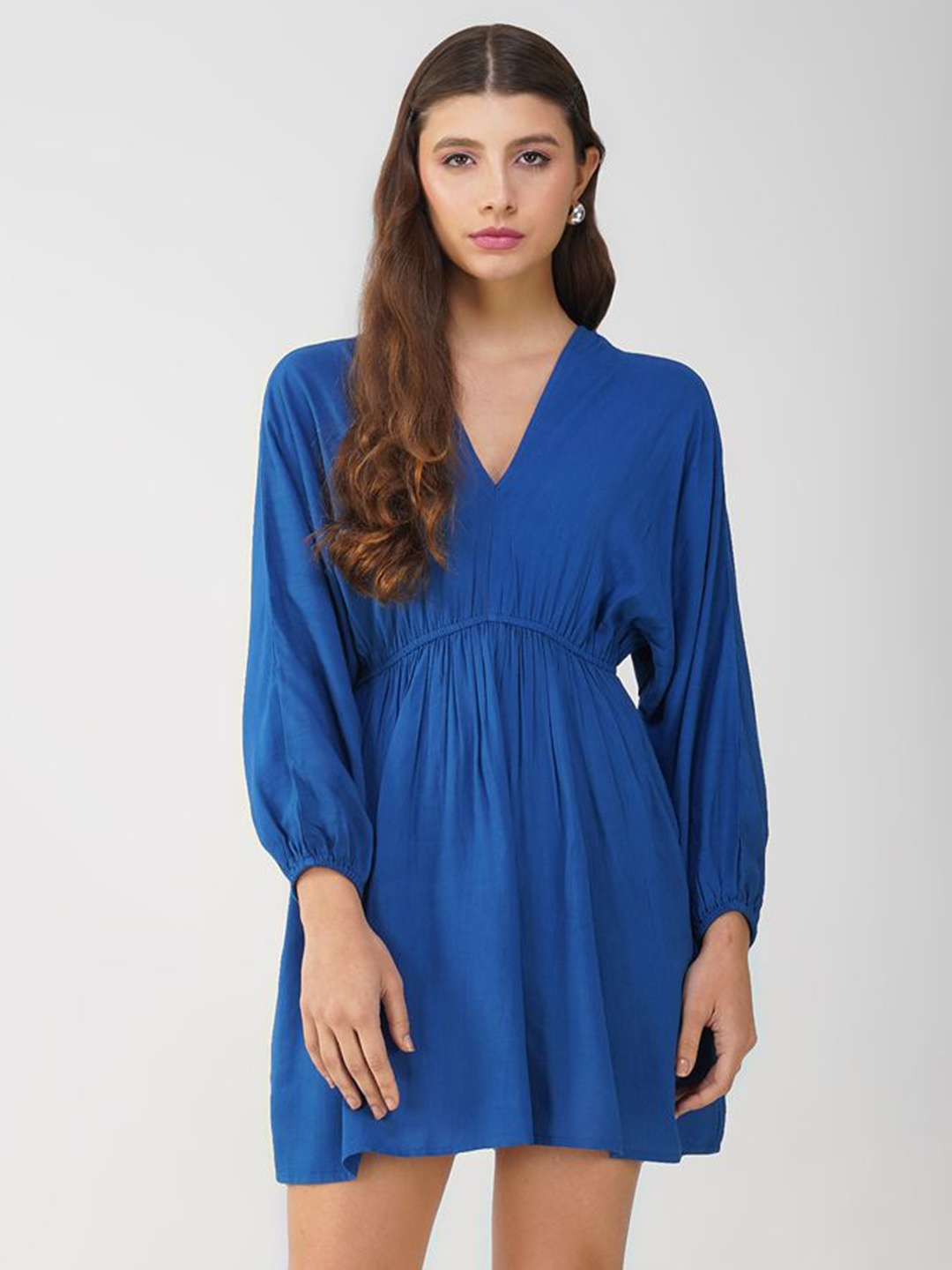 

HERE&NOW Empire Mini Dress, Blue