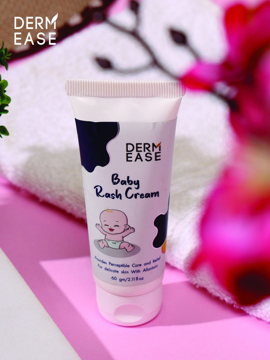 

DERMEASE Baby Rash Cream With Aloe Vera Extract - 60 g, White