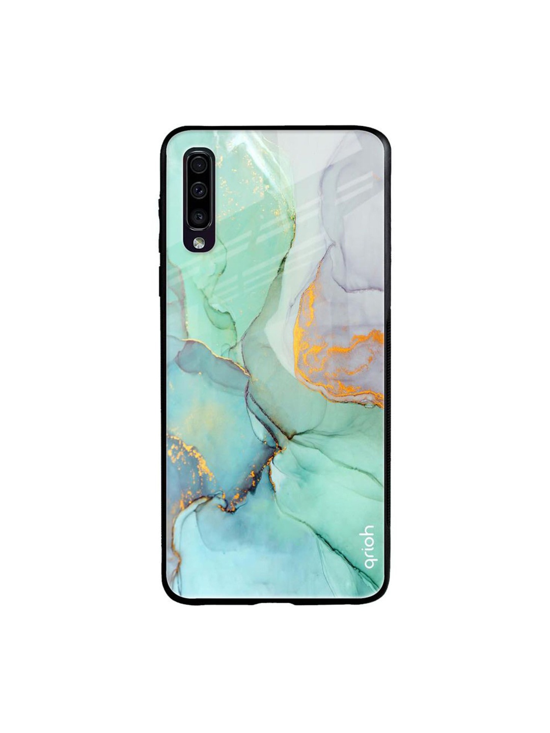 

QRIOH Green Marble Printed Samsung Galaxy A50 Back Case