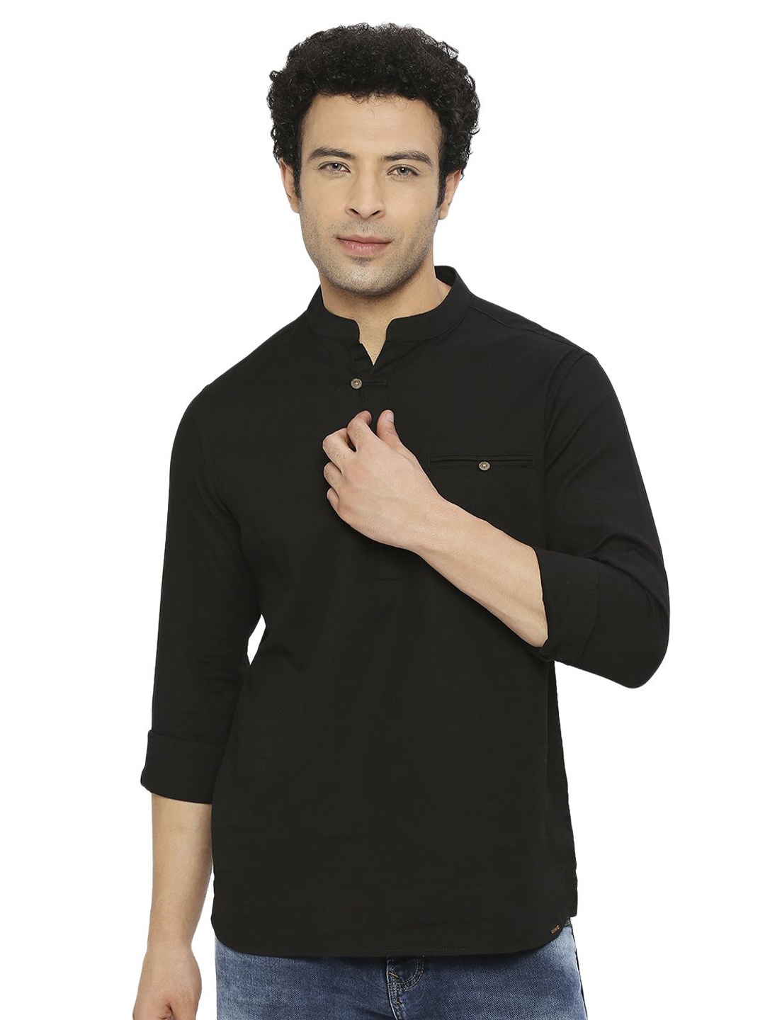 

SPYKAR Men Slim Fit Opaque Casual Shirt, Black
