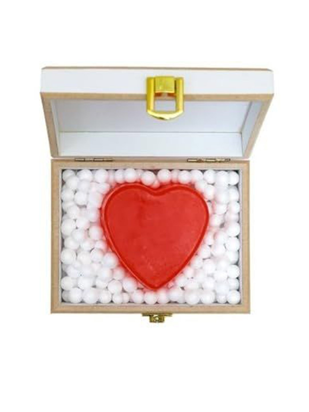 

EKAIVA ORGANICS Love Lush: Scented Heart Shaped Soap With Box - 249 g, White