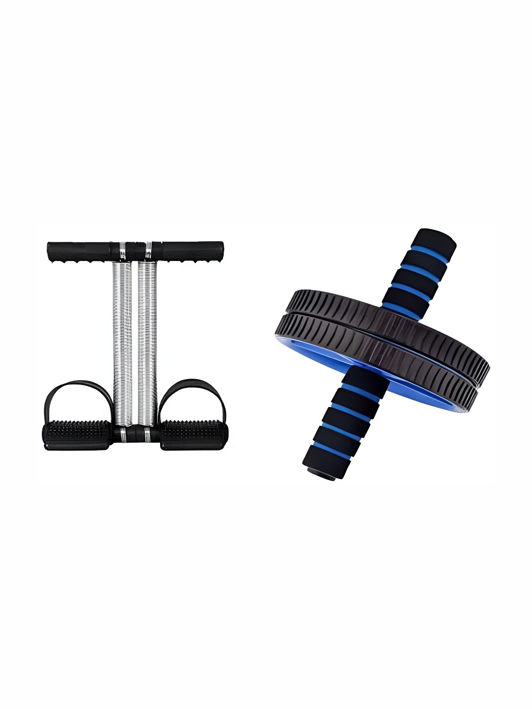 

YMD Pack of 2 AB Wheel Roller & Tummy Trimmer, Black