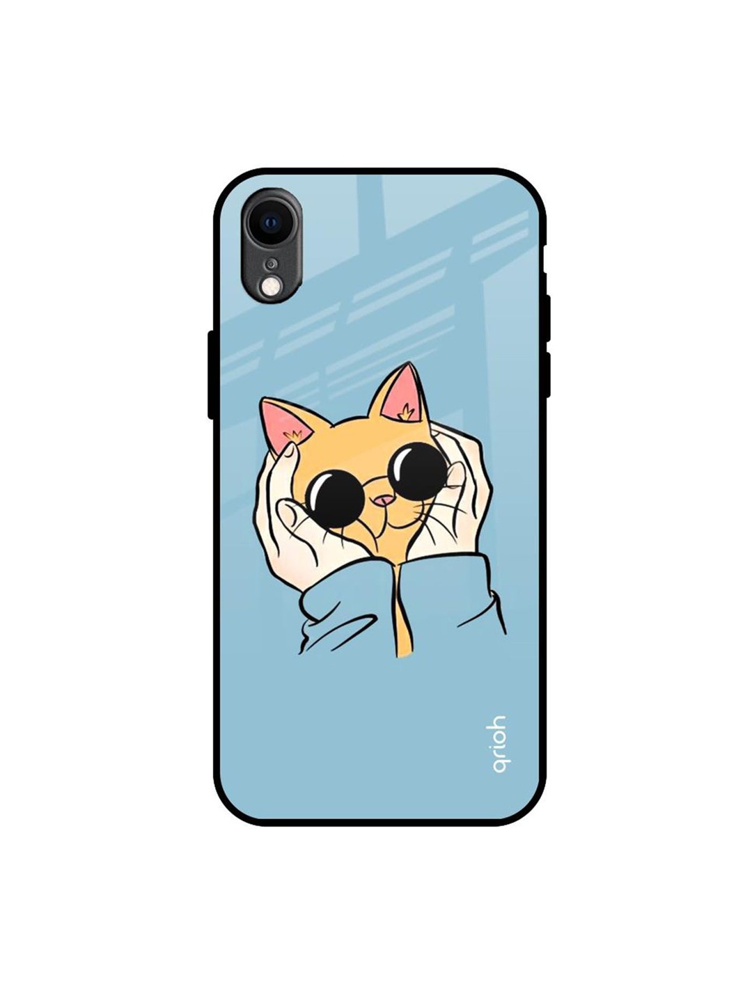

QRIOH Quirky Printed iPhone XR Back Case Mobile Accessories, Blue