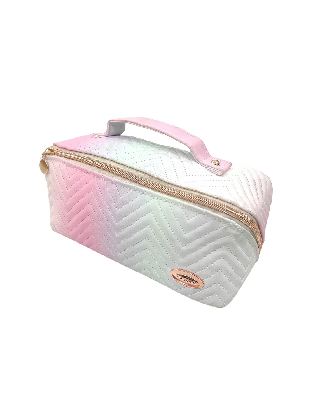 

ALLURE Textured Makeup Organizer Pouch, Pink