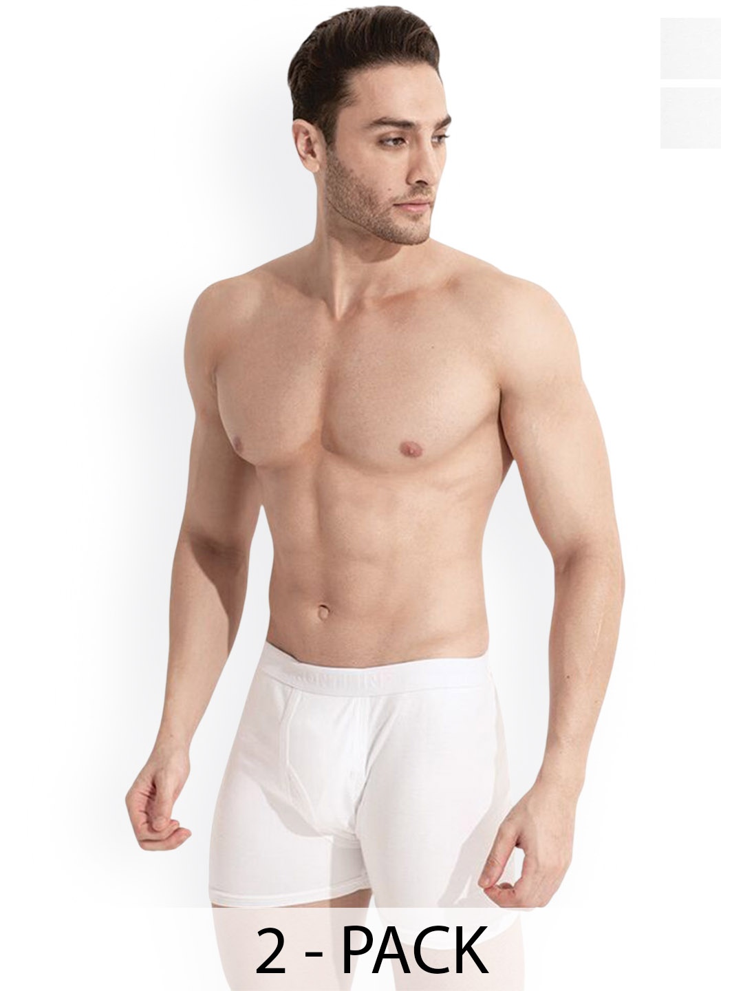 

Rupa Pack Of 2 Pure Combed Cotton Trunks Frontline-DWIF-White-2--80