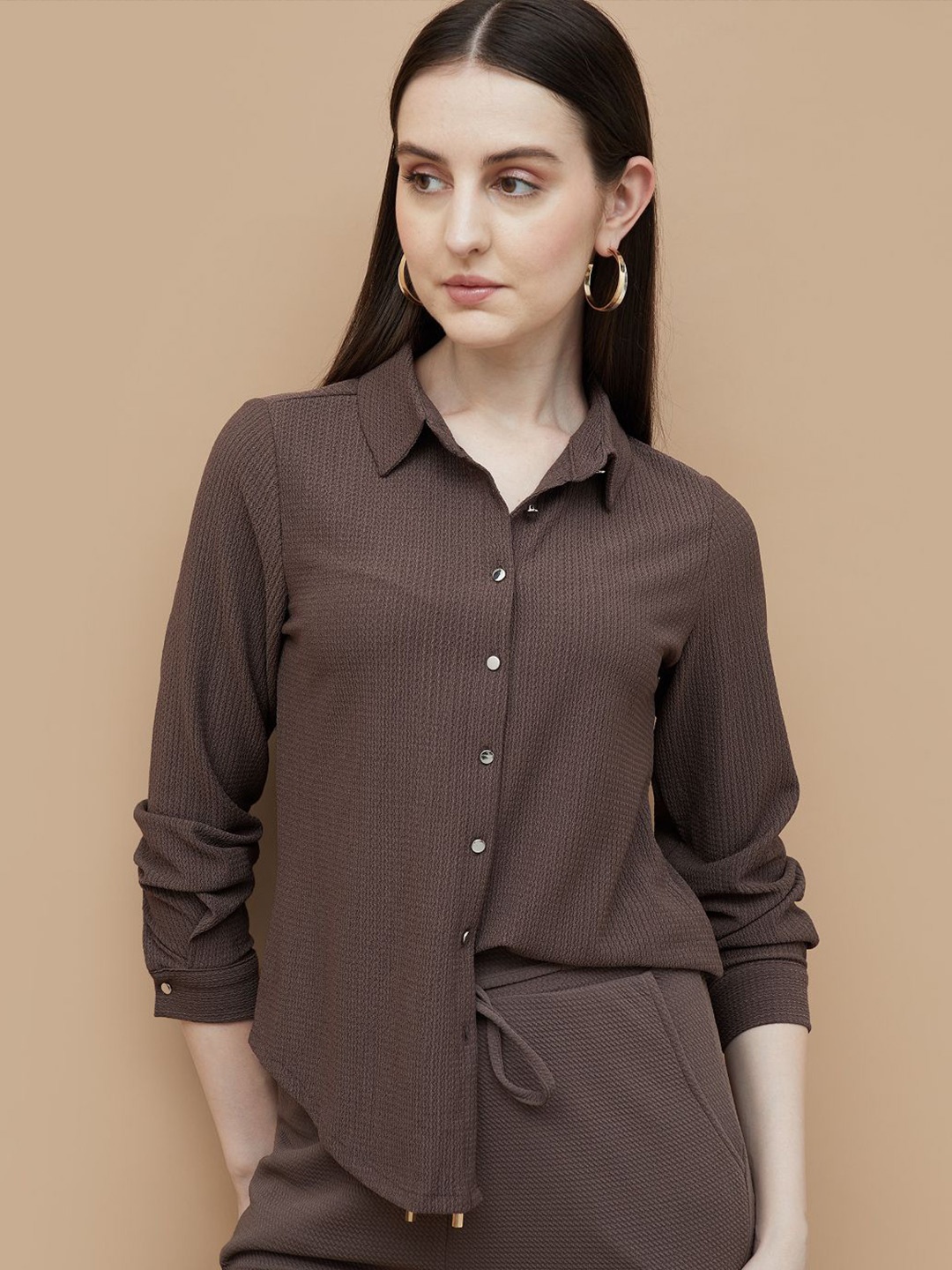 

CODE by Lifestyle Women Opaque Casual Shirt, Brown