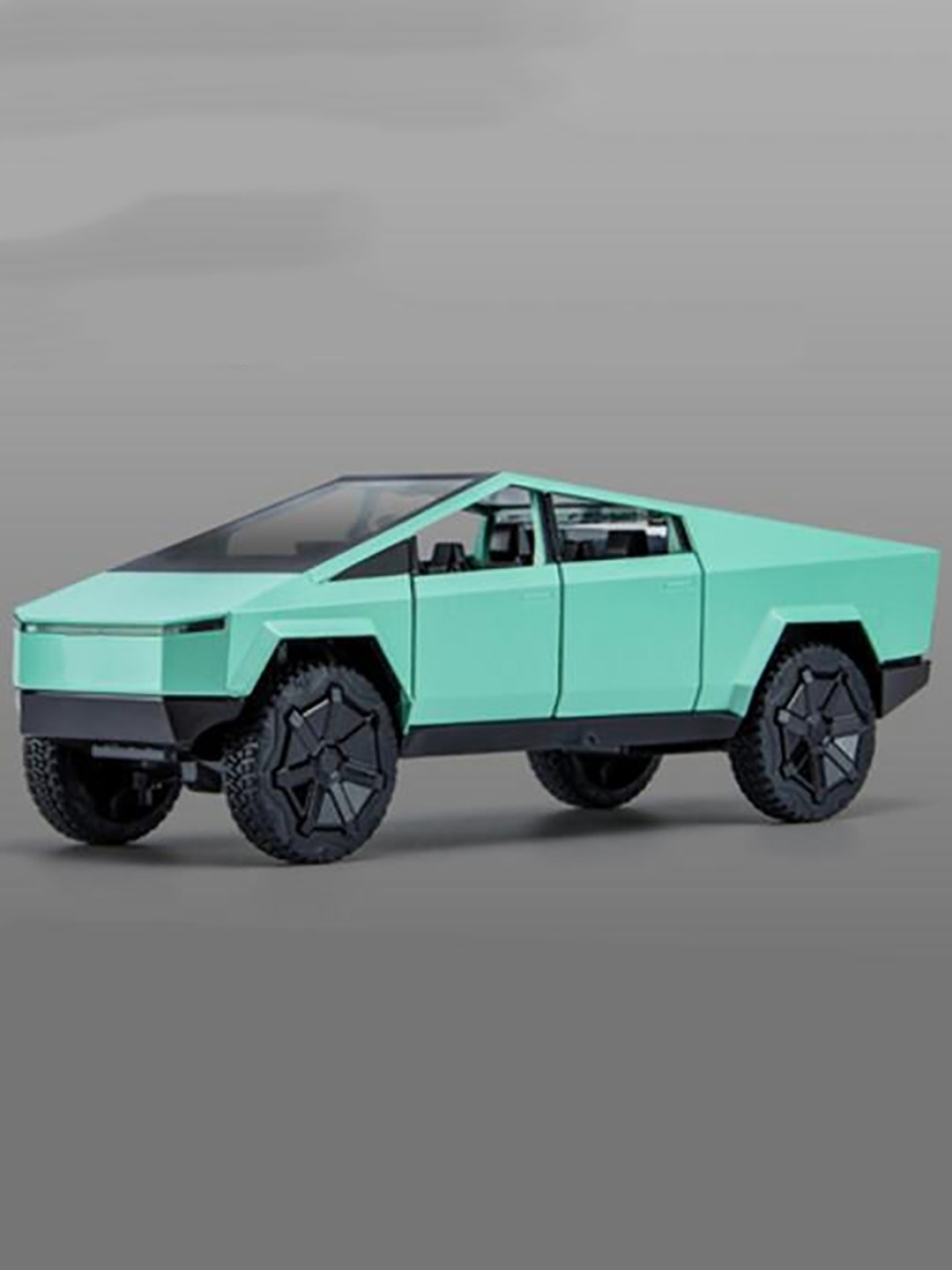 

UKAXA Kids Cyber Truck Pullback Openable Door Light Car Vehicle, Green