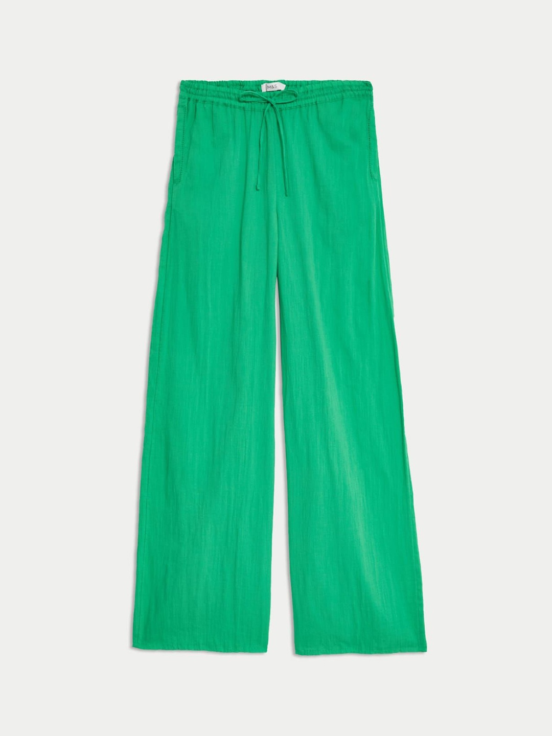 

Marks & Spencer Women High-Rise Trousers, Green