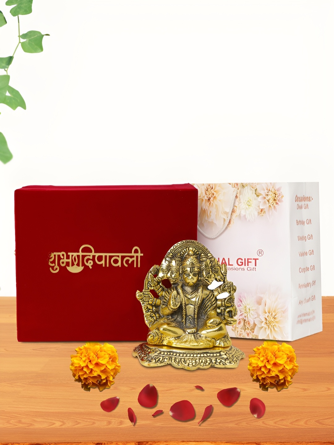 

INTERNATIONAL GIFT Gold-Toned Panchmukhi Religious Idol Showpiece