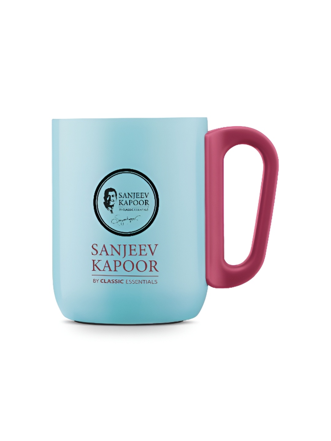 

Classic Essentials Blue & Mauve Printed Stainless Steel Glossy Mug 300 ml