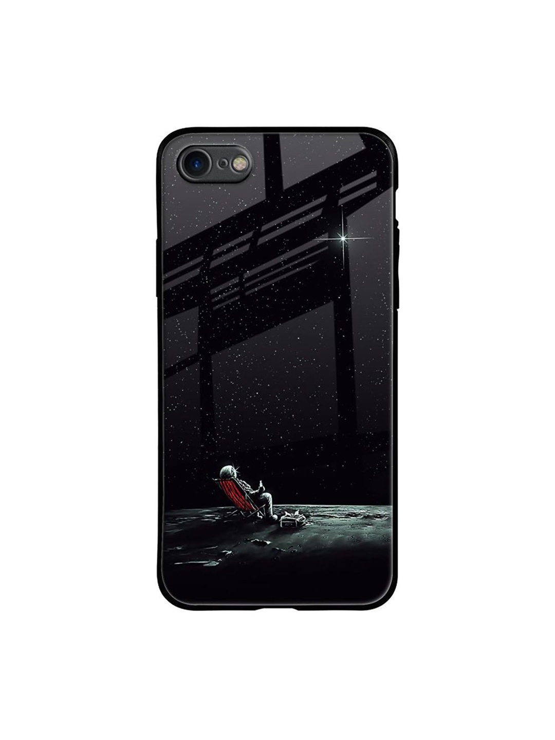 

QRIOH Relaxation Mode On Printed iPhone 7 Back Case, Black