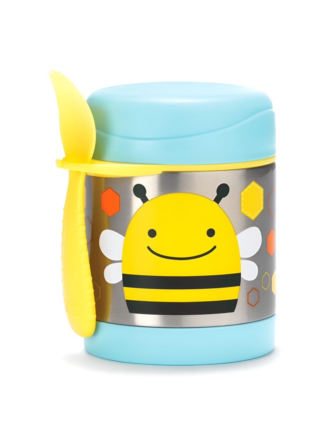 

SKIP HOP Kids Bee Blue & Yellow Stainless Steel Insulated Food Jar Lunch Box