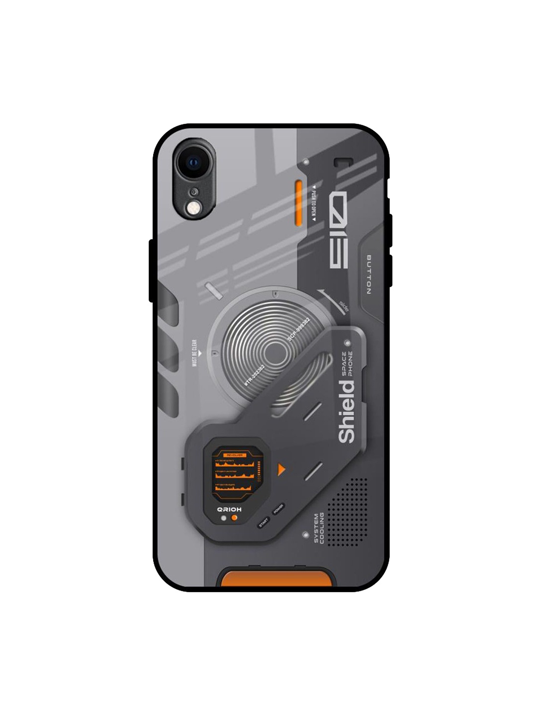 

QRIOH Typography Printed iPhone XR Back Case Mobile Accessories, Grey