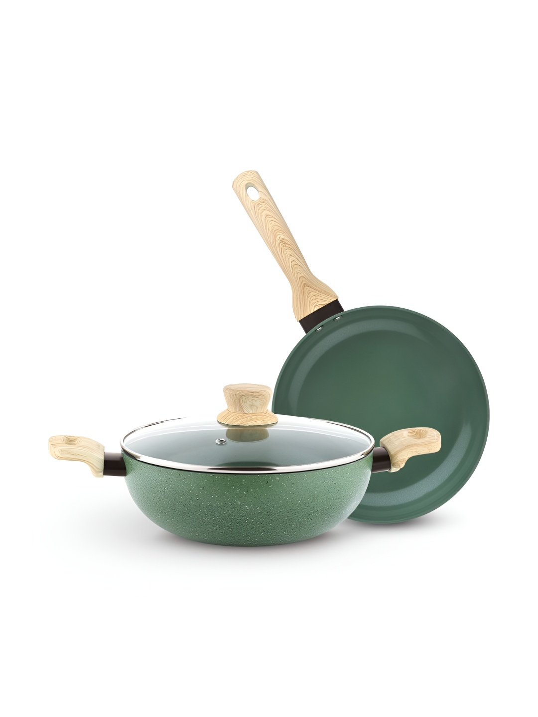 

BERGNER Green Induction Base Aluminium Cookware Set of