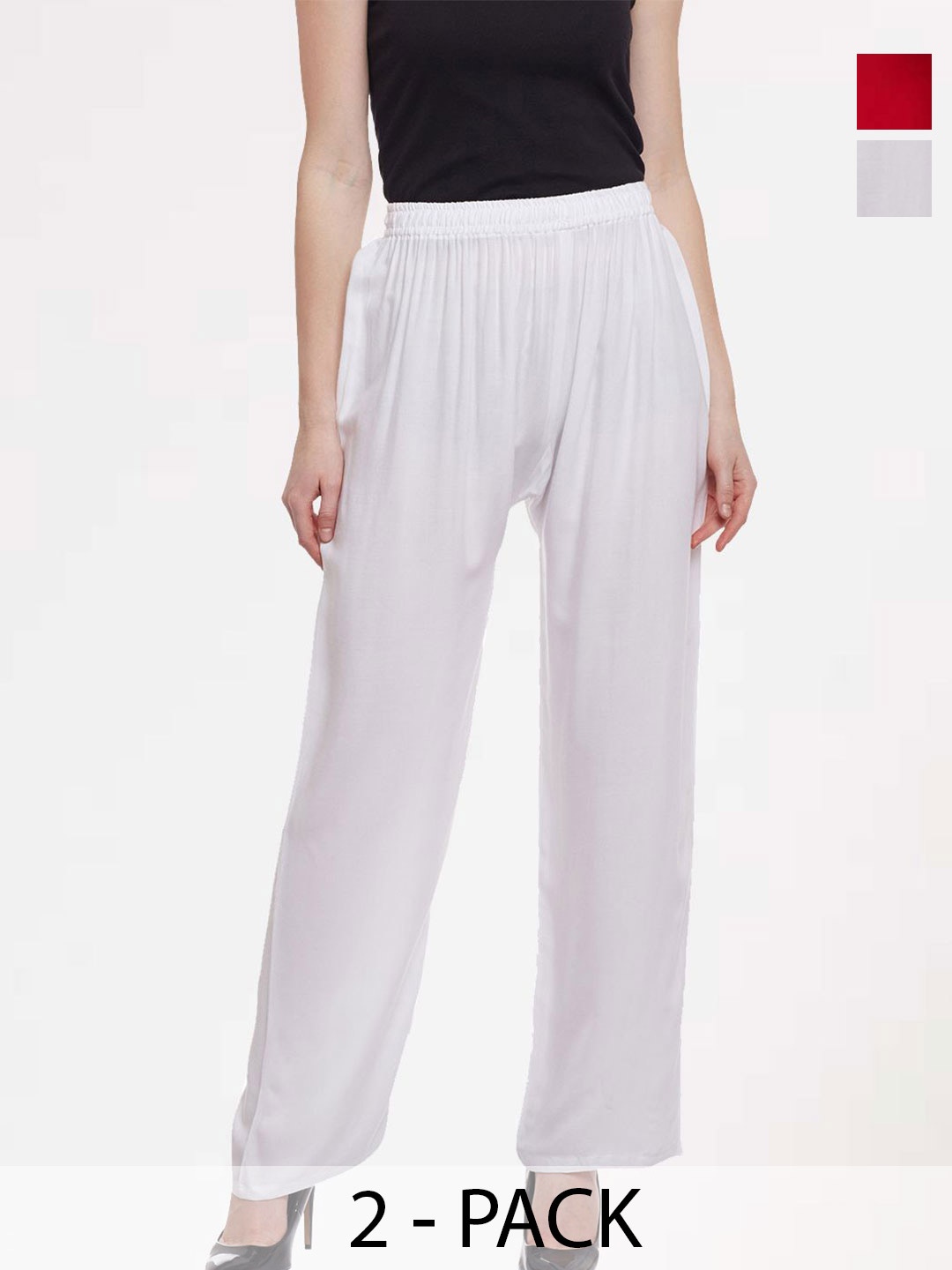 

Castle Lifestyle Women 2 Palazzos, Maroon
