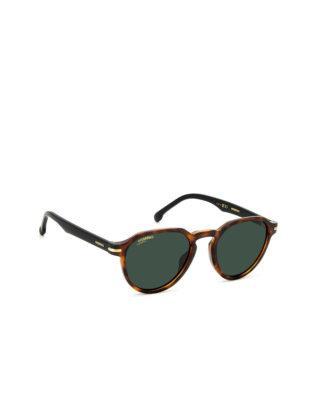 

Carrera Unisex Round Sunglasses with UV Protected Lens 20637008650QT, Green