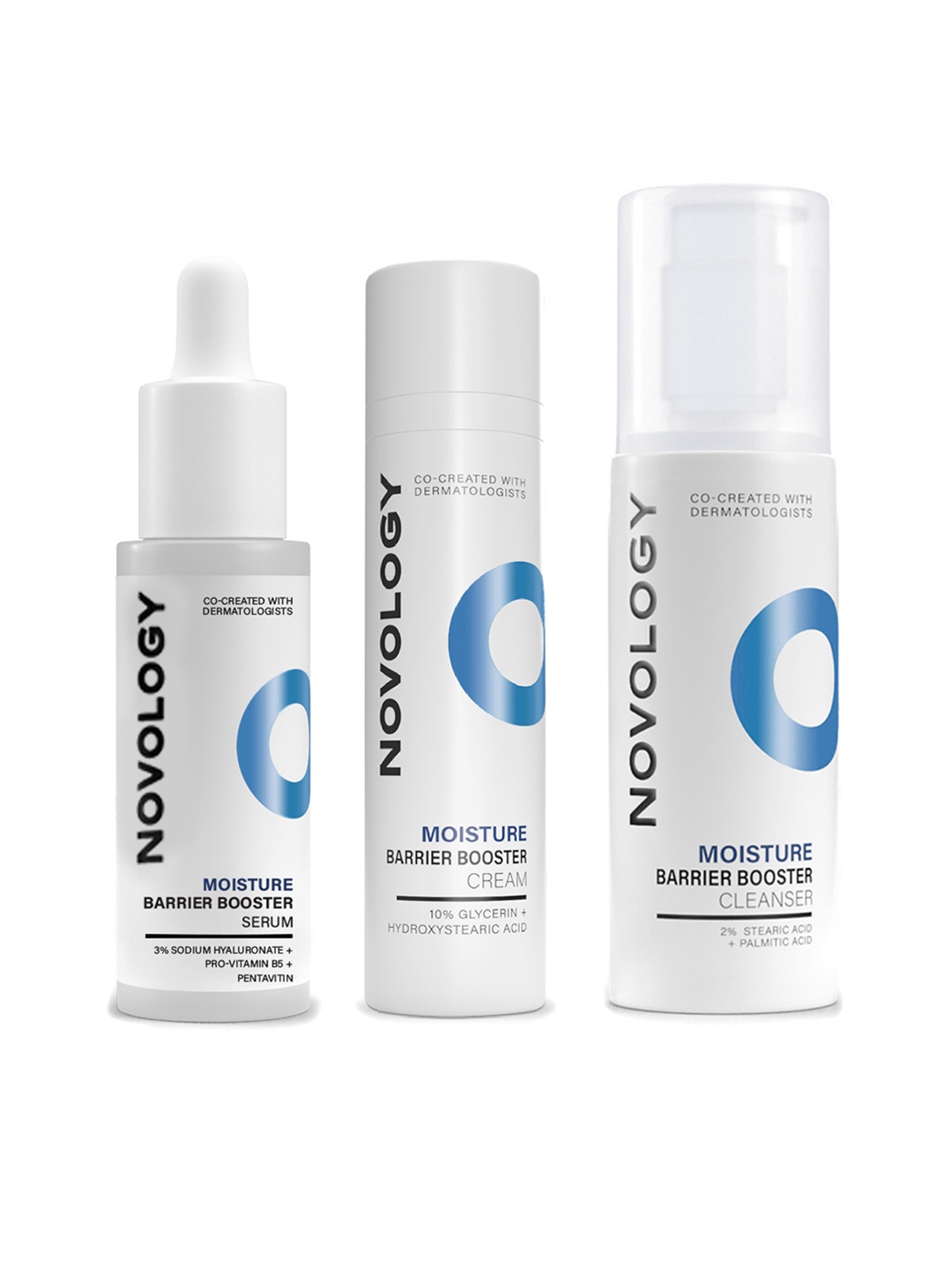 

Novology Set Of Moisture Barrier Booster Skin Care Combo, White