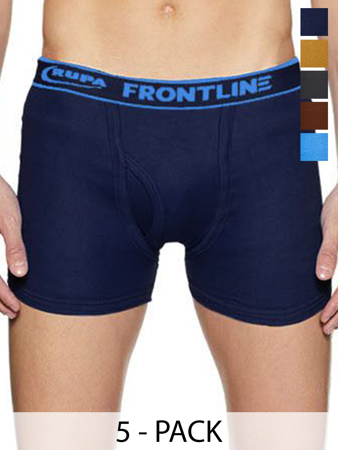 

Rupa Men Pack Of 5 Cotton Trunks, Assorted